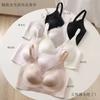French Satin Lace Underwear Women's Thin Collection Seamless Steel Ring Collection Breast Anti-sagging Lift Bra Cover