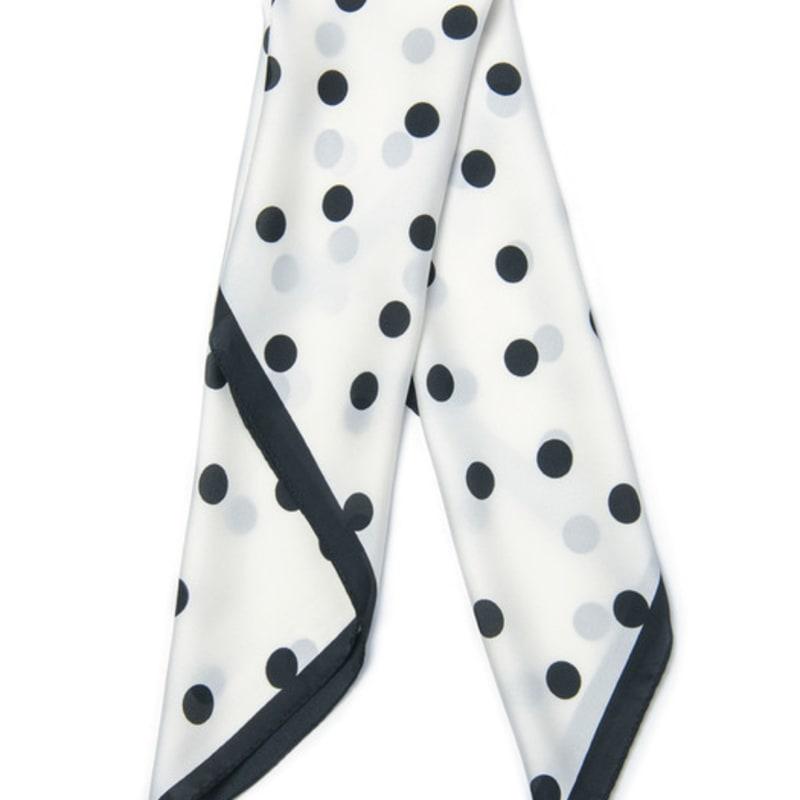 DOYOUKNOWMC ALL SEASON Golf Thick Dot Print White Scarf