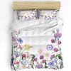 Watercolor Sakura Pink Flower Duvet Cover Bed Bedding Set Home Textile Quilt Cover Pillowcases Bedroom Bedding Set No Sheet