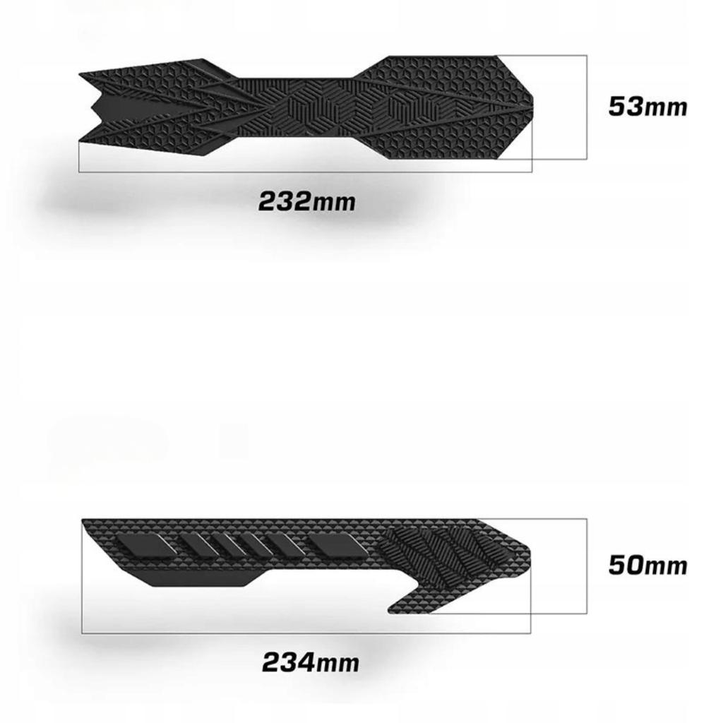Enlee 3M Silicone Bicycle Frame Chain Guard Flexible Black
