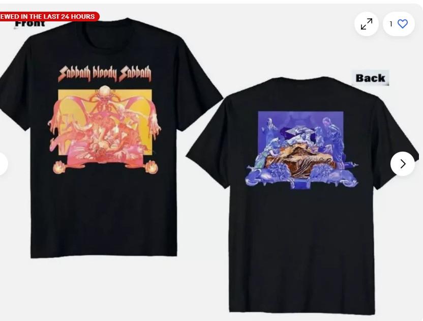 Black Sabbath 90s Tour Vintage T-Shirt – Unisex Rock Band Fan Tee