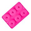 Food-Grade 6-Cavity High-Temperature Resistant Silicone Donut Mold - Easy Release Baking Tool