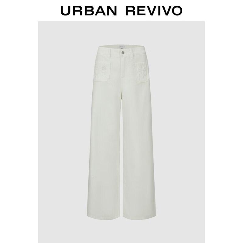 UR2026 Women s Bowknot Jacquard Wide-Leg Pants