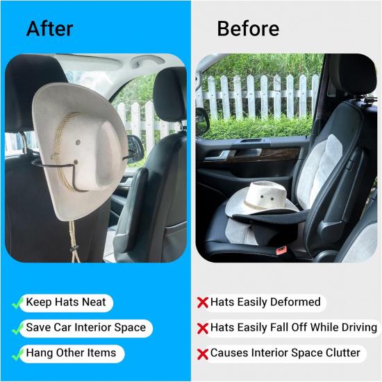 Yuoyar Cowboy Hat Holder for SUV and Car - Maintain Hat Shape - Truck Accessories