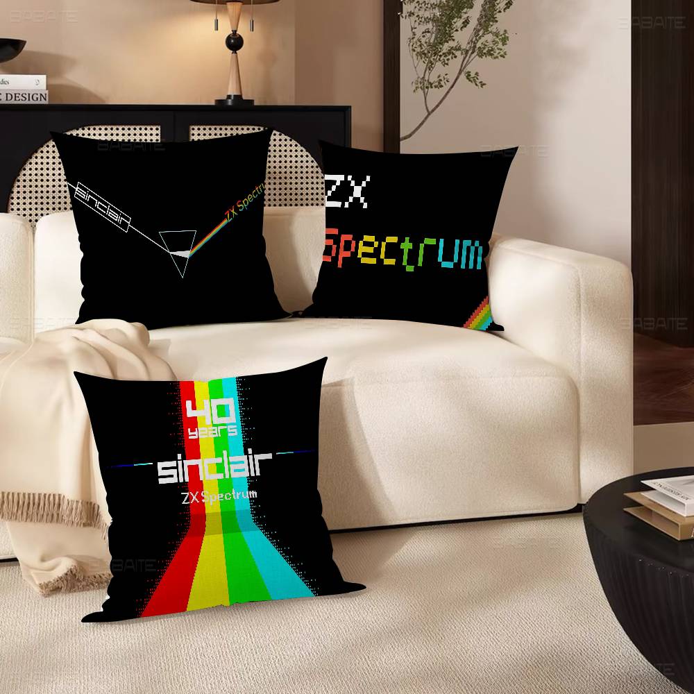Retro Sinclair Zx Spectrum Personalized Pillow Cover Kids Bedroom Wild Party Decor Pillowcase Kid Birthday Shower Gift