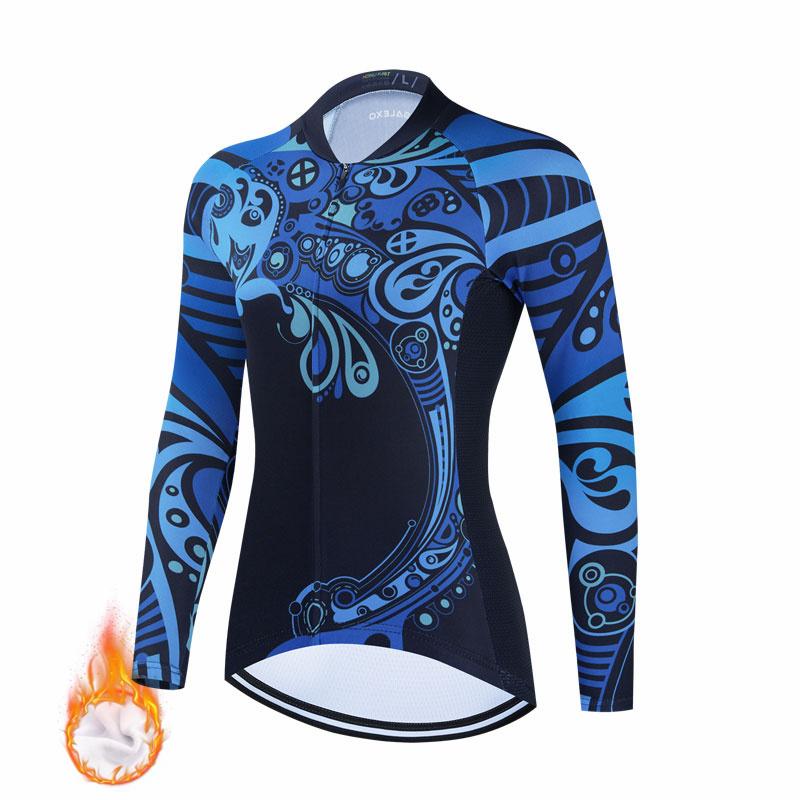2026 Salexo Winter Cycling Clothing Women New Thermal Fleece Cycling Jersey Set Bike Jersey MTB Bicycle Clothes Ropa Maillot Ciclismo