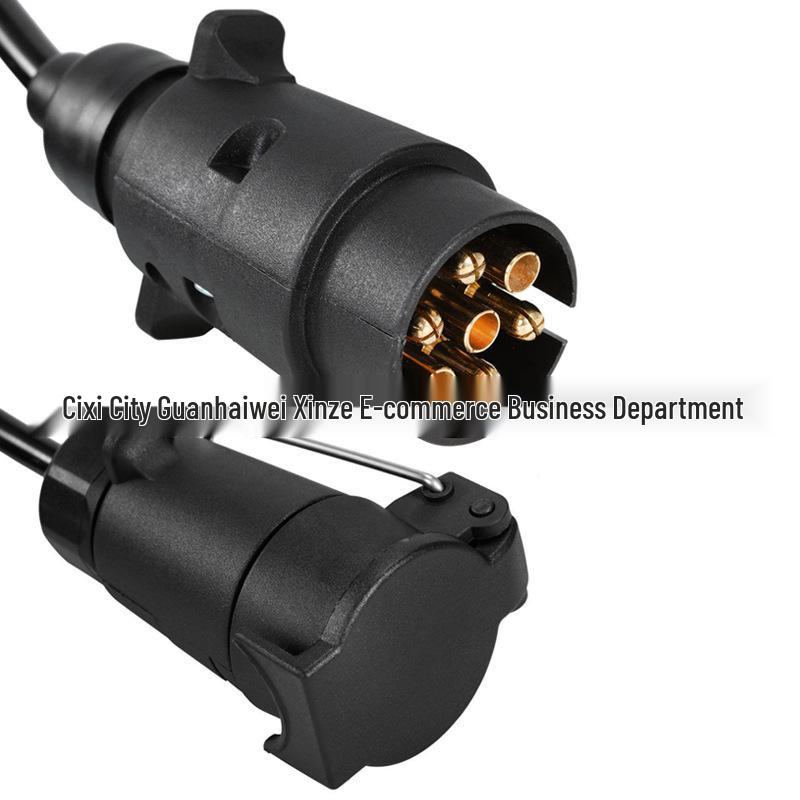 7-adrige europäische Standard-Spiral-Verlängerungskabel für Wohnwagen-Anhänger-Rücklichter