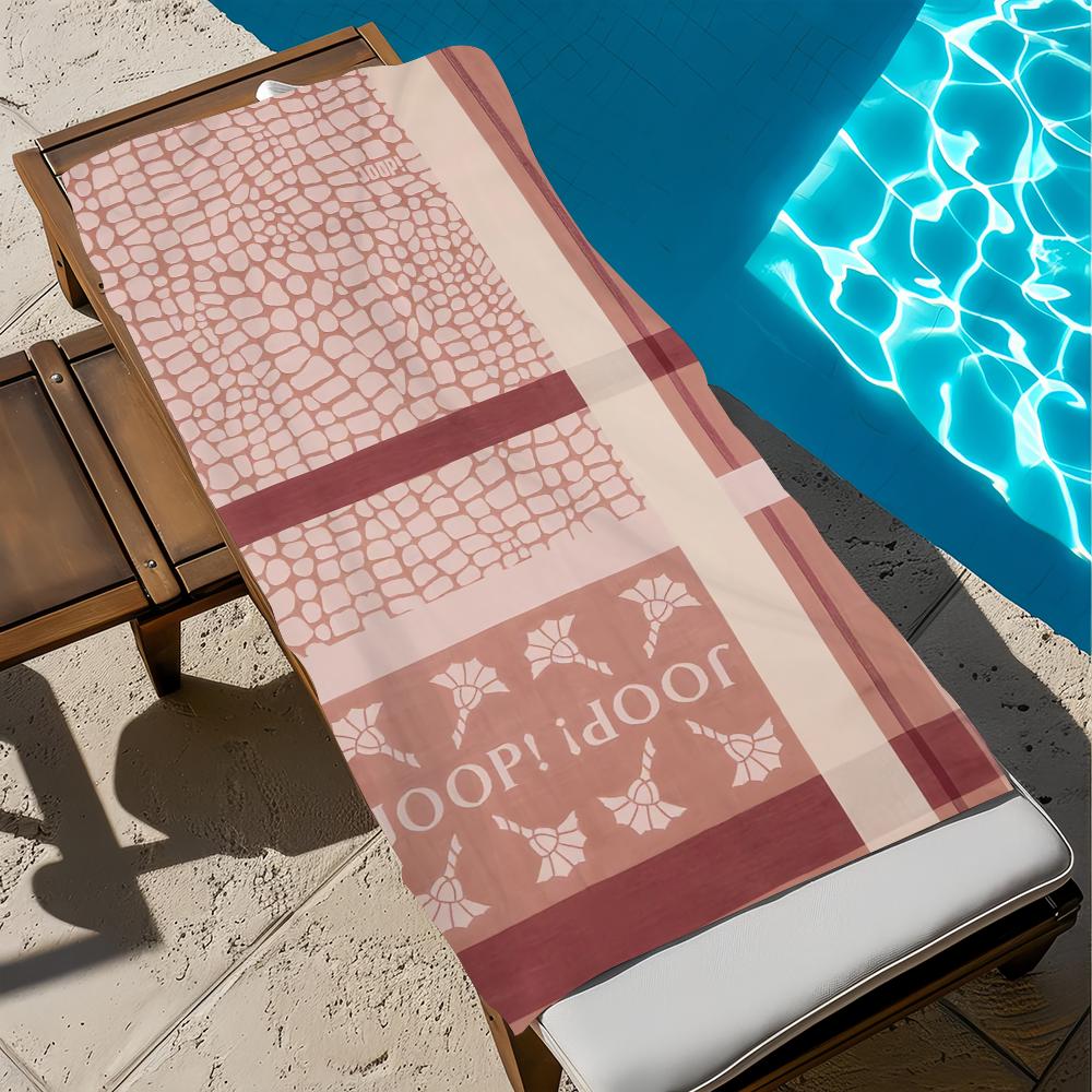 JOOP! Toalla de Playa Absorbente, Toalla de Baño de Microfibra de Secado Rápido, Toalla Suave con Estampado de Lujo para Playa, Piscina, Viaje, Toalla de Baño