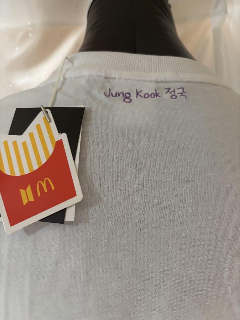 [USED] BTS JUNG KOOK McDonald's XL White T-shirt