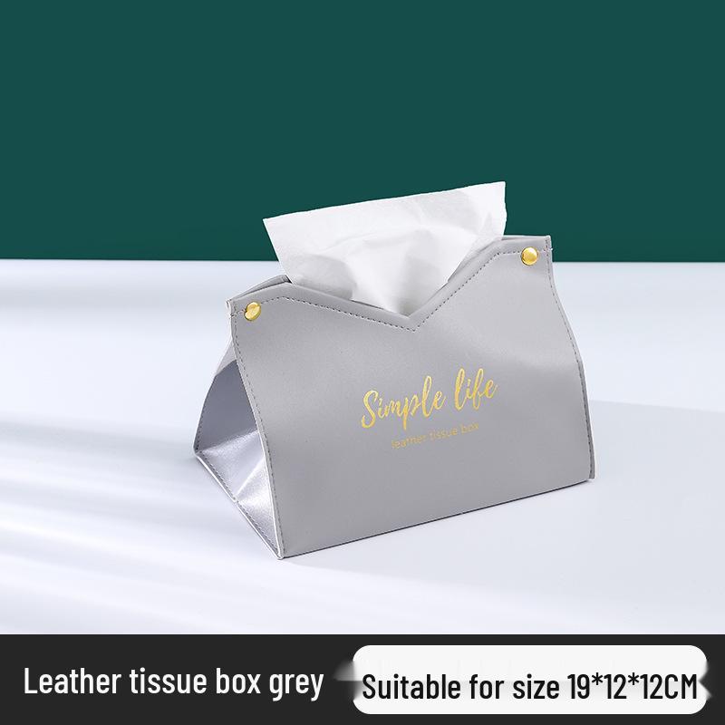 Girls' Leather Tissue Box Cover - Portable for Home, Car, or Living Room