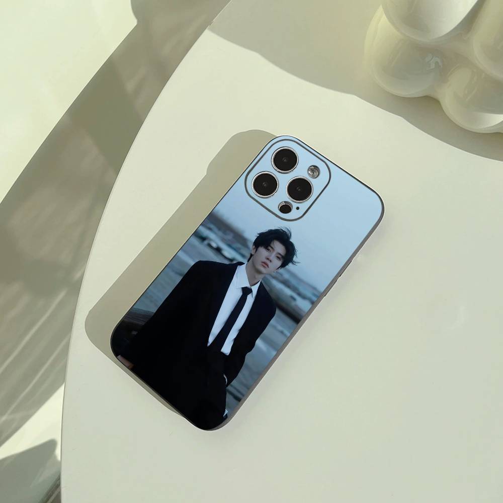 C- Chen Zheyuan-Actor Phone Case For iPhone 17,16,15,14,13,12,11 Pro Max, Lightweight and Practical Soft Black Cover