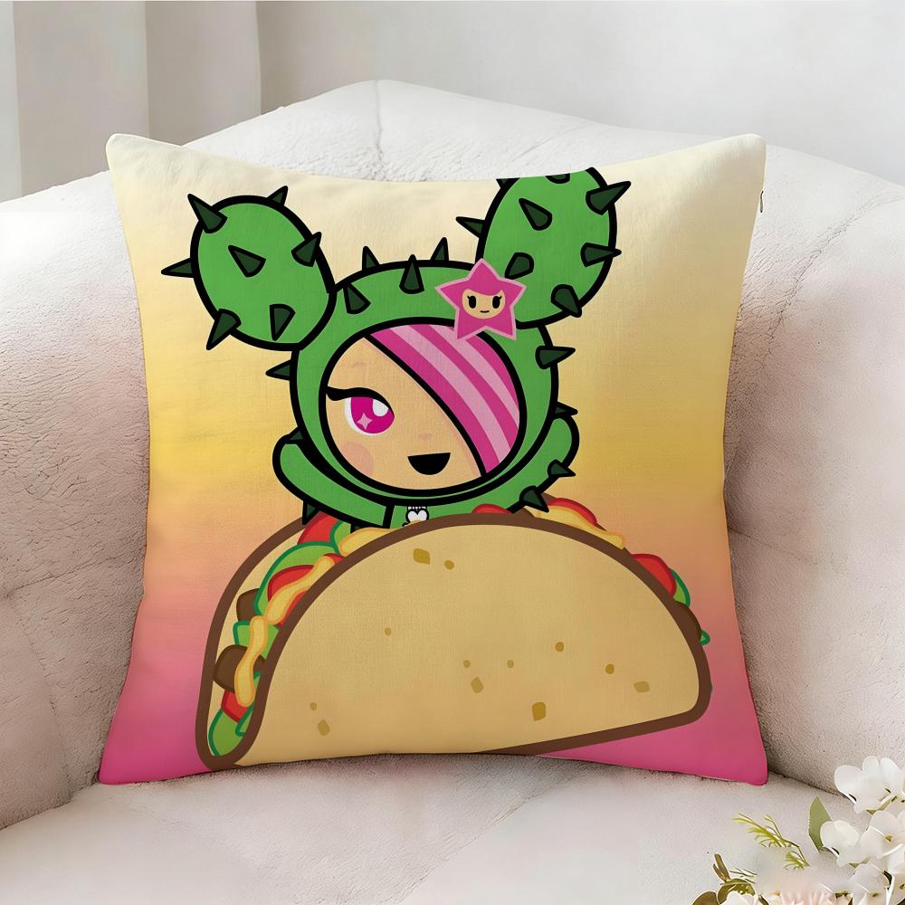 Ttokidokis Animation Pillow Case Pillowcase Doublesided Printed Sofa Cushion Bedroom Headboard Pillow