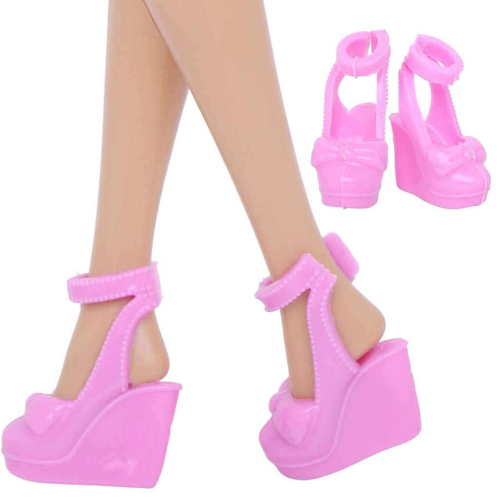 Mixed Style 11.5'' Girl Doll Shoes Sandal Boots Slipper Mini High Heel Shoes for 30cm Doll Accessories Toy