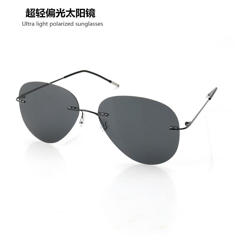 Frameless Ultra-Light Polarized Night Vision Glasses Toad Glasses High Definition Color-Changing Outdoor Sunglasses Driving Uv-Proof Sunglasses