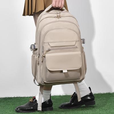 Una Mochila Impermeable y Elegante de Múltiples Capas Oxford de Gran Capacidad Simple para Viajes de Negocios/Estudiantes Fuera de la Ciudad