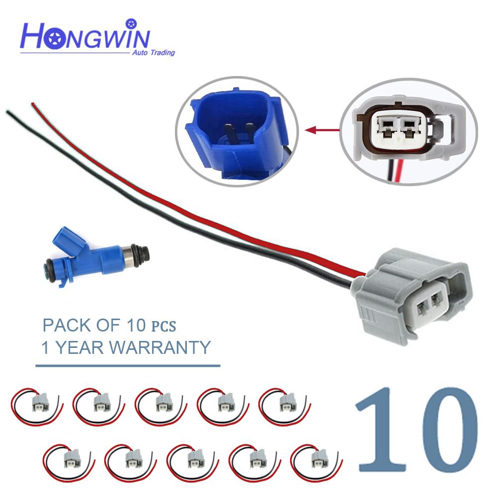 2 Pin Male Female Fuel Injector Nozzle Connector Plug With Wire For Toyota Corolla Camry RDX RAV4 6189-0611 90980-11875 Sumitomo