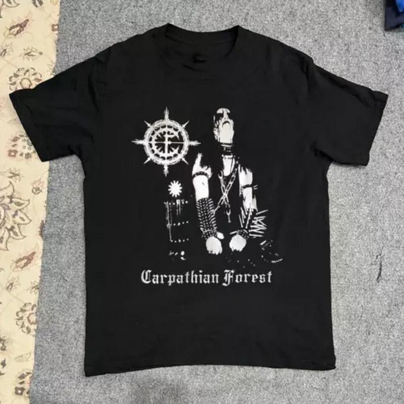 American Vintage Carpathian Forest Band Fan Men's T-Shirt Summer New Vintage Fashion Men's and Women's Streetwear