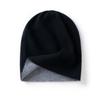 Pure Cashmere Hat for Men and Women Winter Double Layer Thicken Knitted Skullies Beanies Caps Female Outdoor Hats