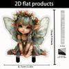 Cute Little Fairy, 2D Flat Acrylic, Decoration, Suitable for Garden, Lawn, Potted Plants, Outdoor, Christmas, Halloween