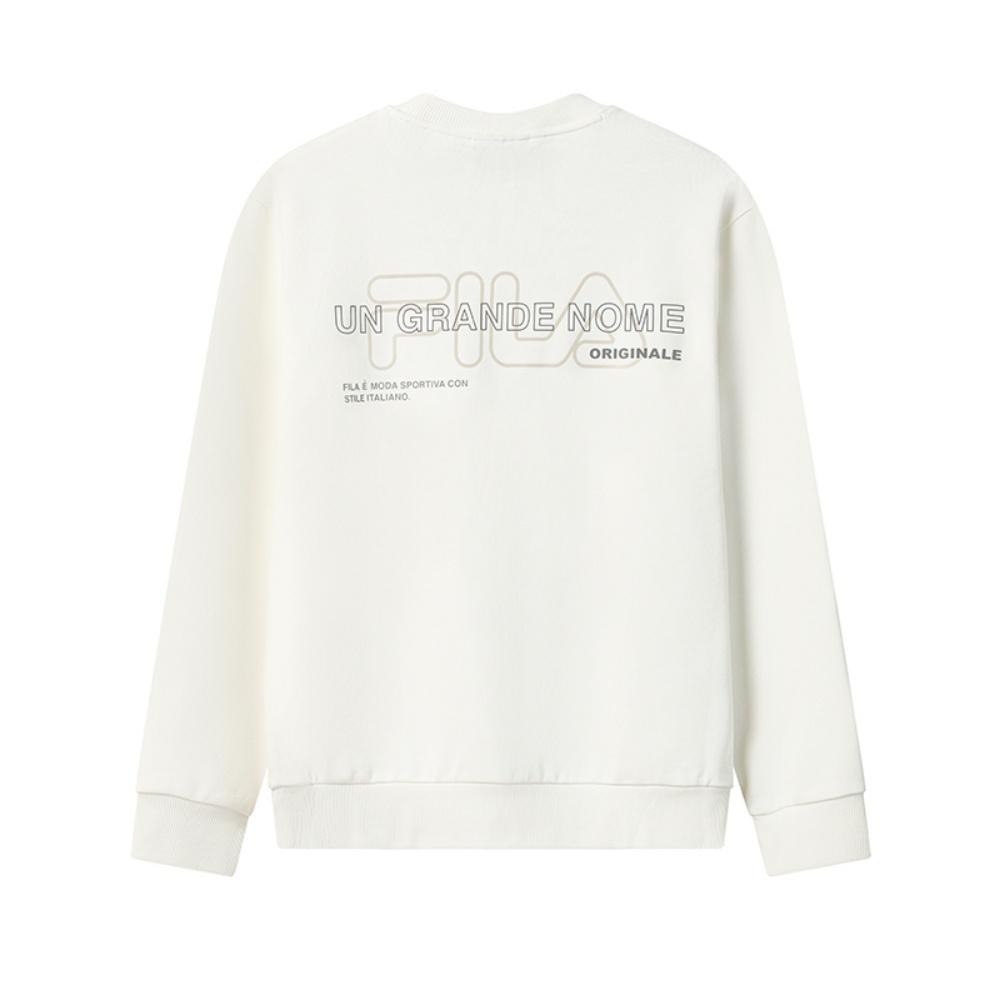New FILA ORIGINALE Sweatshirt Men's Cloud Peak White F11M549212FIV