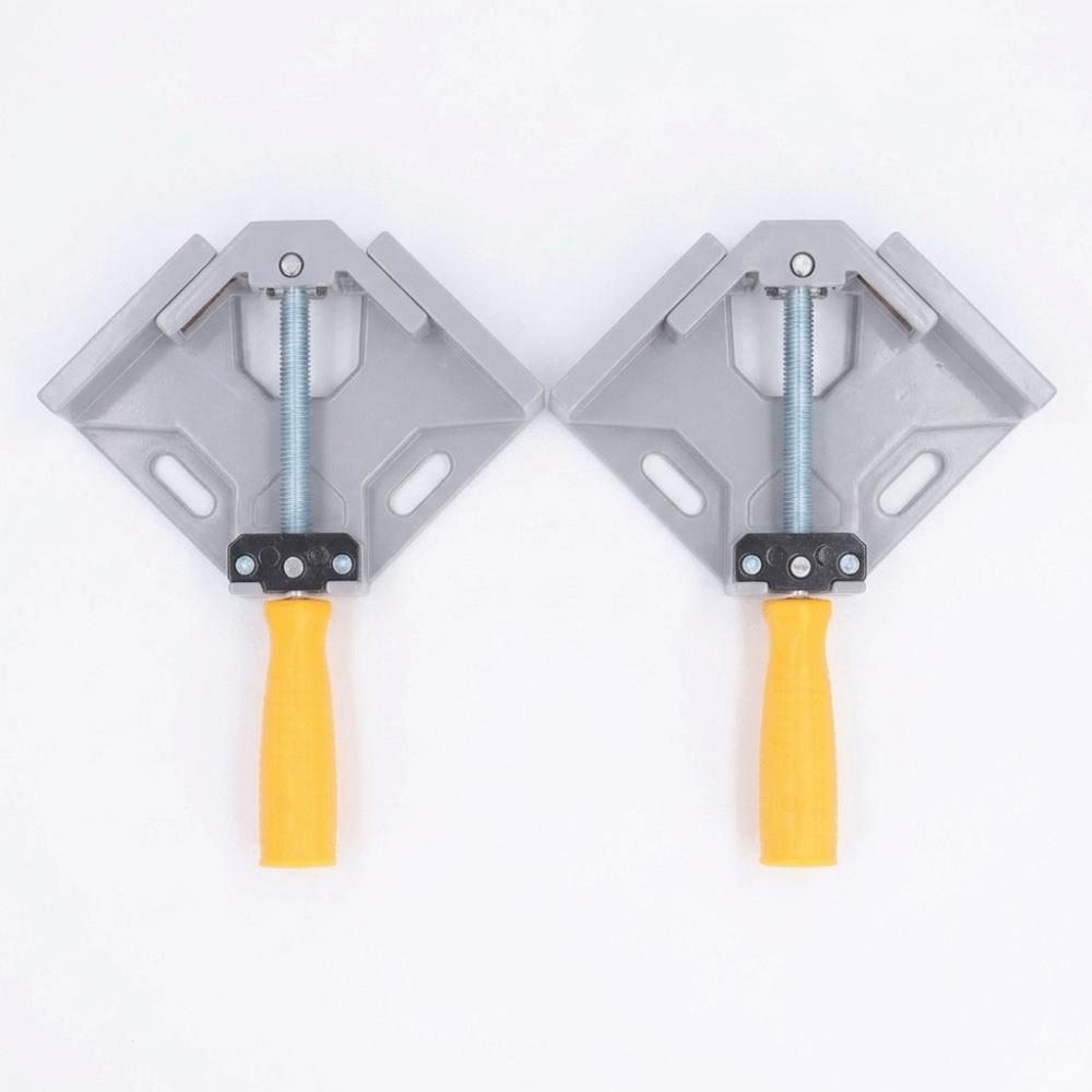 2pcs Adjustable Swing Jaw Right Angle Clamp Single Handle Woodworking Clamps  Photo Framing