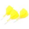 Cuesoul ROST T19 Shaft Integrated Flight Big Wing Shape Yellow with White Ice Shaft Set - 3-piece (CS-AK577-1M)