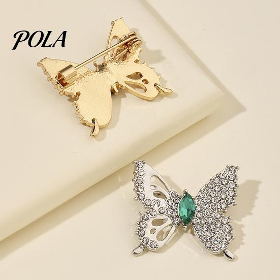 Rhinestone Butterfly Brooch Vintage Brooch, Hollow Lapel Pin, Sweater Electroplated Cardigan Coat Suit Scarf Decor, Women Jewelry Accessories