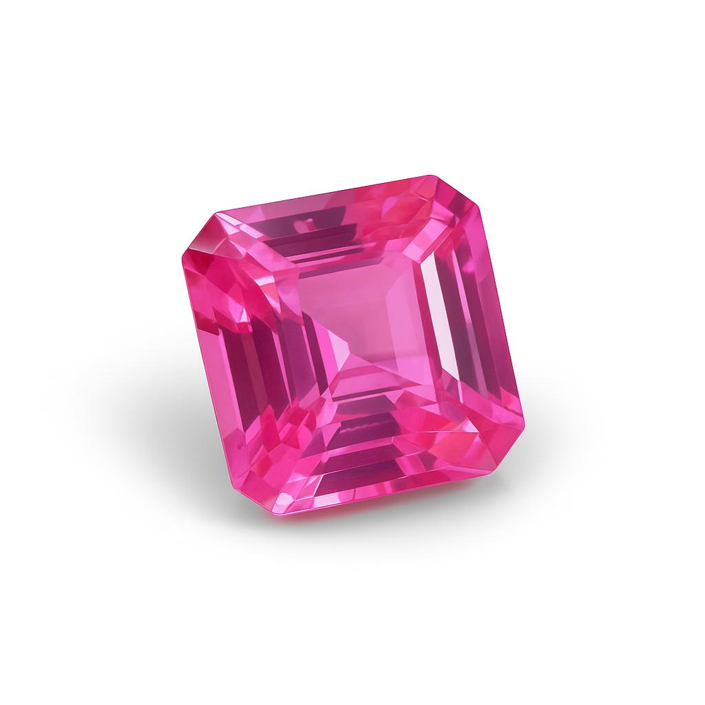 Natural Pink Sapphire Loose Gemstone 9.35 ct Emerald Cut September Birthstone for Gem Collections