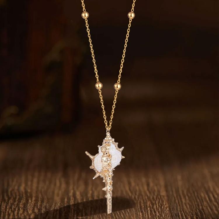 Naszyjnik z muszelek Regulowany łańcuszek na obojczyk Biżuteria o tematyce plażowej Dla kobiet i mężczyzn Łańcuszek na szyję Do codziennego noszenia