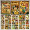 Retro Metal Tin Sign Donald Duck Tin Plaque Metal Poster Cartoon Tin Plate Metal Sign For Man Cave Club Decoration
