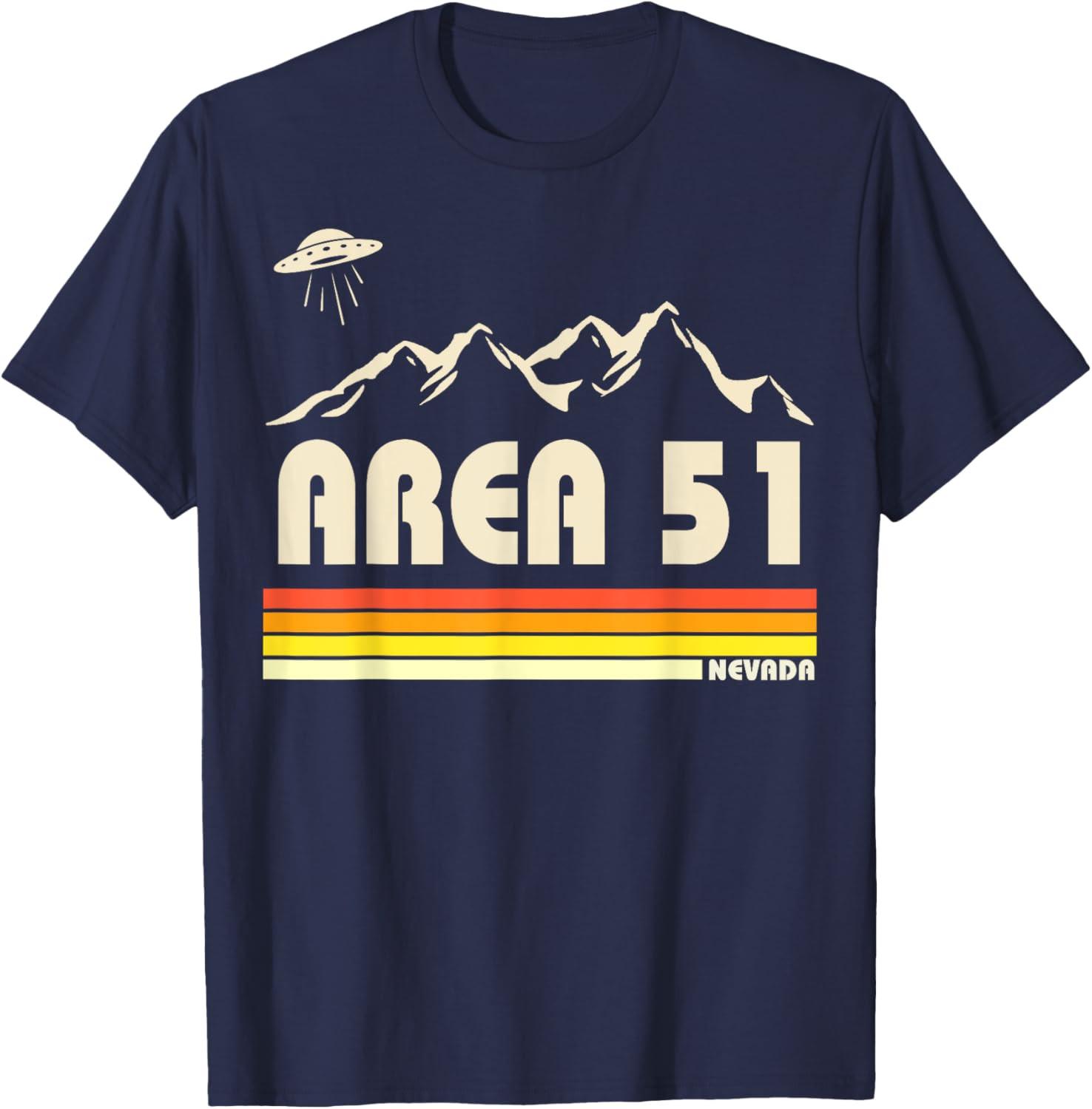 Area 51 t-shirt Area 51 with UFO Shirt Nevada t-shirt Alien UFO T-Shirt XXXXL