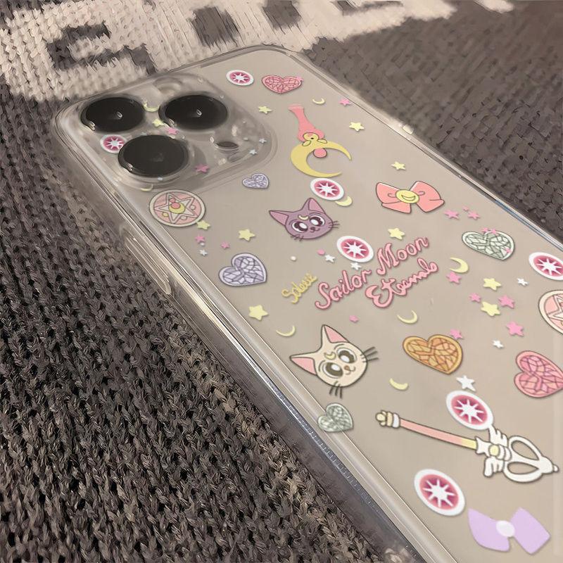 Luna kitten is suitable for Apple 15 16promax mobile phone case 16 cartoon 13 pro space case 14 fine hole XSXR.
