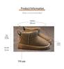 Children's 2024 Winter Fur-Lined Cotton Snow Boots for Girls and Boys