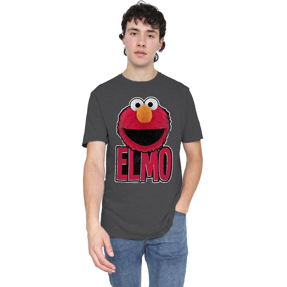 Sesame Street Unisex Adult Elmo Smile T-Shirt