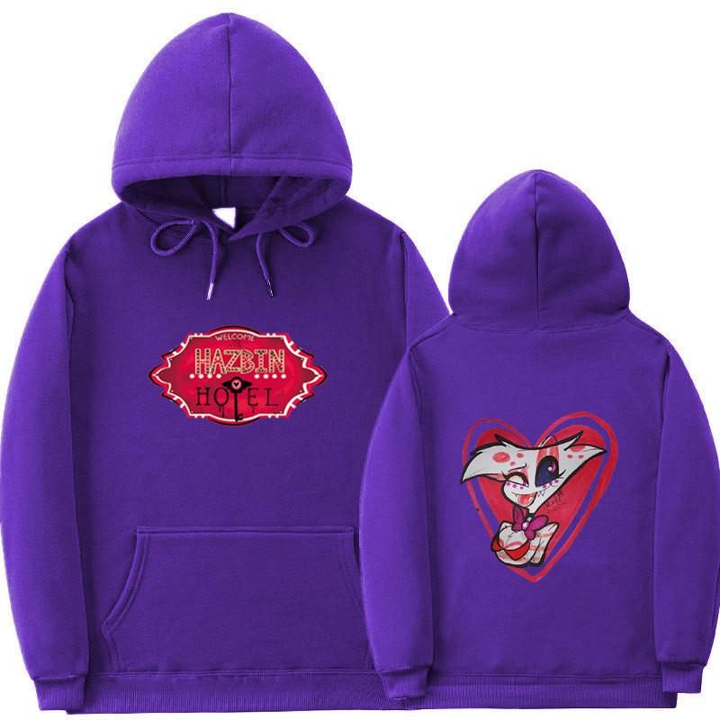 Hazbin Hotel Hoodie Unisex Oversized Pullover Sweatshirt Casual Wear
