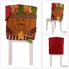 Christmas Decoration Chair Cover Stool Set Chair Cover Home Decoration Ornament Santa Claus Snowman Chair Cover
