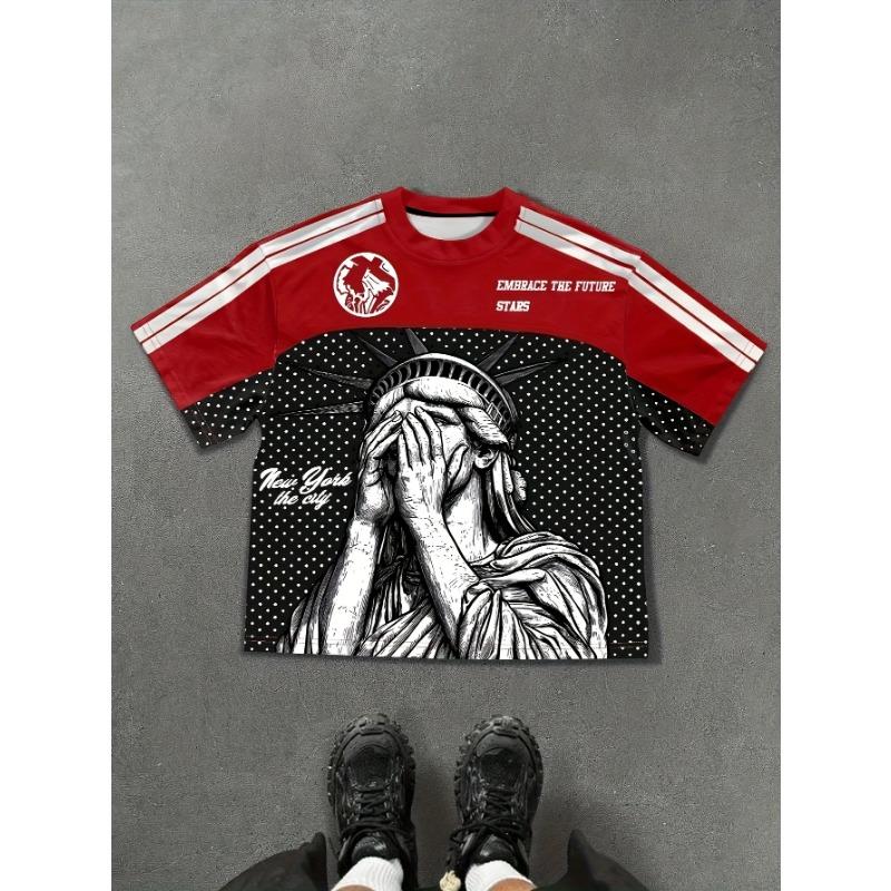 2025 Summer New Sporty, Casual and Fashionable Outdoor 3D Digital Printed Soft Comfortable and Breathable Men's T-shirt