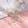 50Pcs/Lot Gradient Flower Acrylic Beads Bellflower Spacer Beads Caps For Diy Charms Bracelets Jewelry Making Findings Accessorie