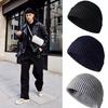 Melon hat men's autumn and winter knitted wool hat men's and women's outdoor warm bag head brimless cold hat tide