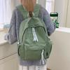 Schoolbag Versatile Casual Fresh Plaid School Bag Girl College Student Simple Backpack High School Student Nylon Backpack