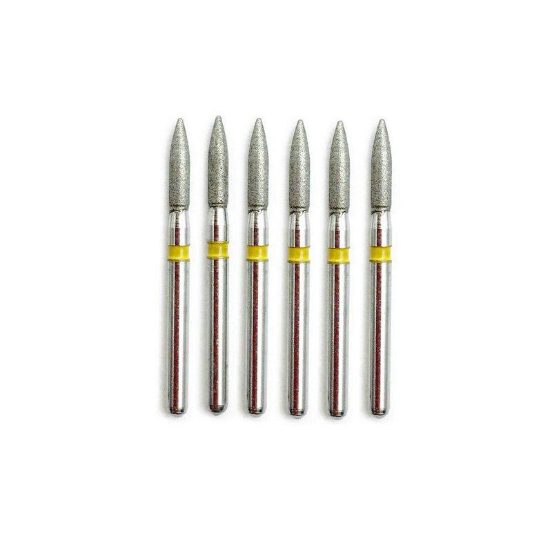10 ks Zubné diamantové vrtáky pre vysokorýchlostný násadec 1,6 mm stopka Nástroje na bielenie zubov FO-20EF