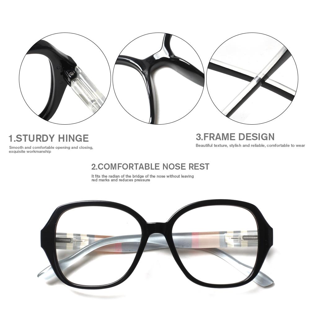 Turezing Reading Glasses for Women Men Spring Hinge HD Presbyopia Reader Optical Eyeglasses Lightweight Comfortable