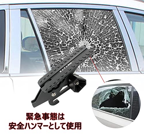 KAZARIKO Car Door Step, Car Roof Wash Step, Long, Foldable, Easy Installation, Suitable for SUVs, Jeeps, RVS, Light Trucks, etc. (BLACK)