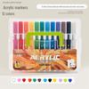 Child-Safe Acrylic Watercolor Marker Pens for Doodling, Drawing & Primary School Art, Soft Tips, Stackable Design