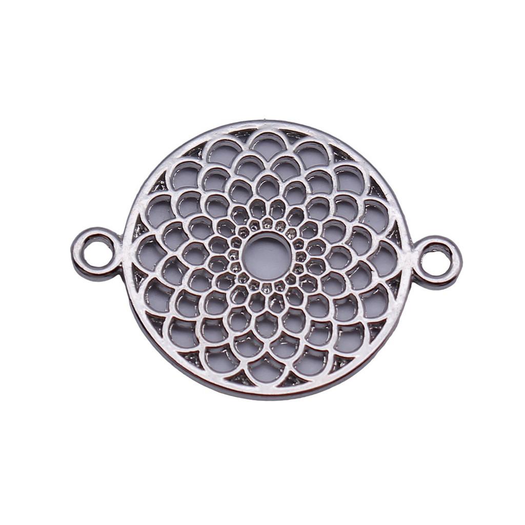Filigree Diamond Shaped Connectors Ornate Multi Loop Links For Jewelry