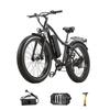 BURCHDA RX02 Mountain Electric Bike 1500W Motor Adult E- Bike 26*4.0 Wide Tyre 7 Speed 16AH Li-ion Battery, Range 40-70 Km Bike