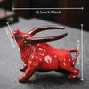 BEPAN Violette Tonofen-Farbwechselglasur Tee-Haustier Stier Statue Ornament Teegeschirr Filter Handwerk Schreibtischdekoration Festivalgeschenk