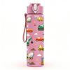1PC Retro Game Controller Pattern Print 750ml Color Plastic Sports Water Bottle Leakproof Flip Straw Lid Suitable for Sports Office Home Use