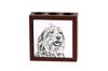 Bergamasco Shepherd Dog, Bergamasco Sheepdog- Pen Holder with a Dog, Desk Organizer with a Print, Personalized Desk Decoration from the Art-Dog Brand.