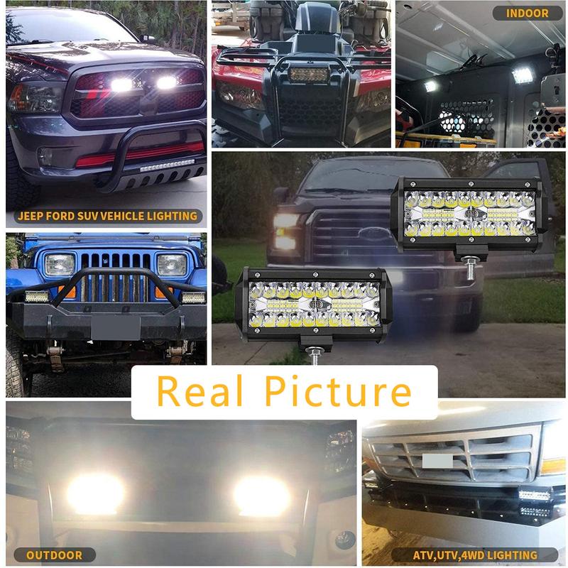 LED Bar 12-24V LED Headlights Offroad 4x4 Spotlights Driving Fog Lamp LED work Light Bar For Truck Farm Tractor Boat SUV ATV